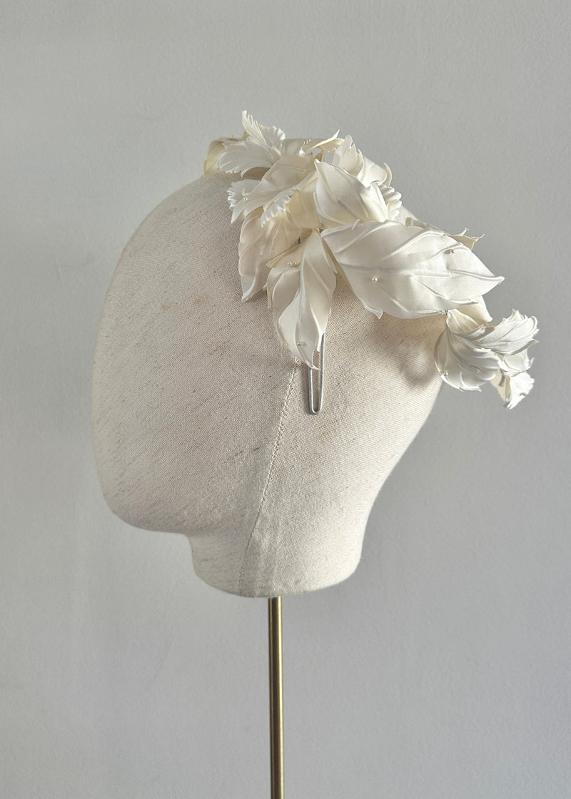 Bridal Leaves Curling Headpiece with Pearls