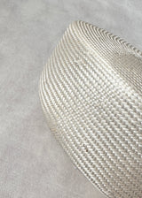 Rhea Pillbox in Straw in Ivory