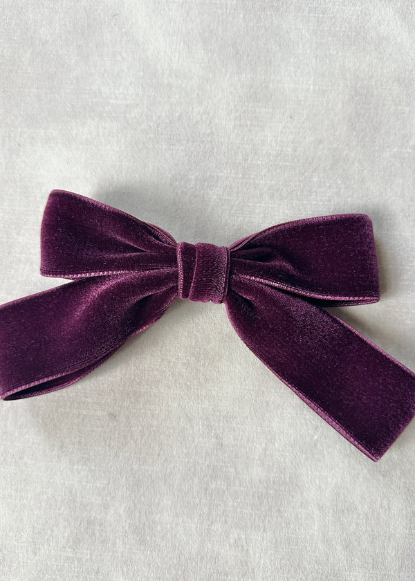 Double Velvet Small Hair Bow