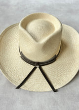 Damona Hat in Panama Straw in Cream