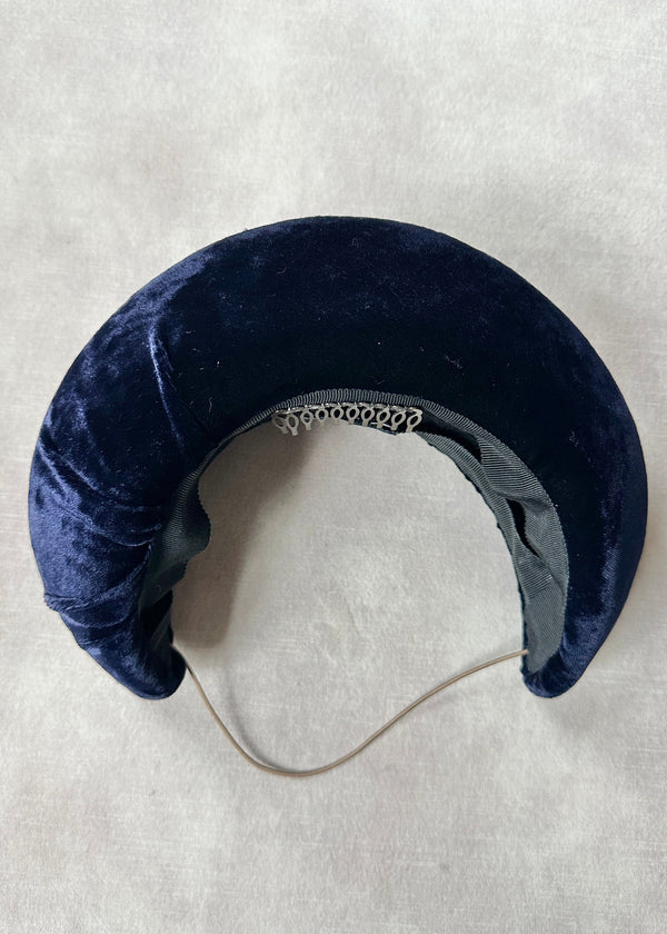 XL Crescent Moon Band® In Velvet in Navy