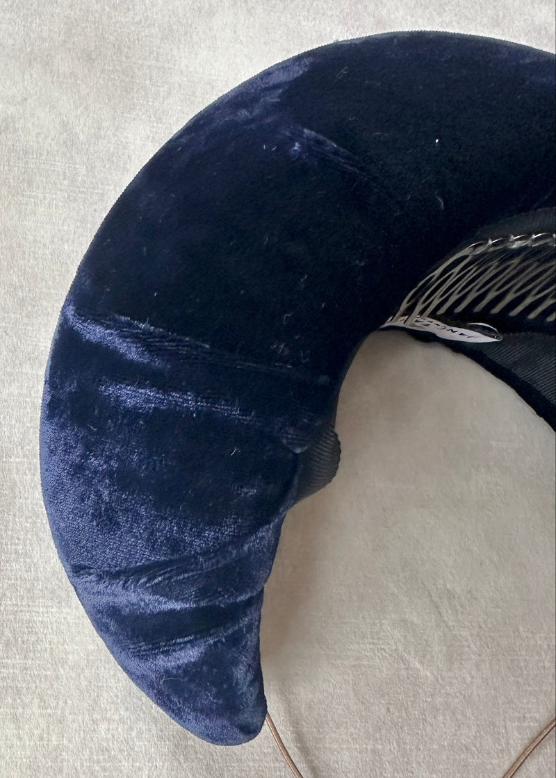 XL Crescent Moon Band® In Velvet in Navy