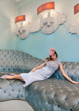 Lyssa Hat in Straw with Crin Waves in Pink