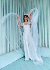 The Satin Halo® Pillbox with Crushed Bow in Pink