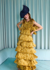 Mena Hat in Sinamay with Feathers and Veiling in Navy