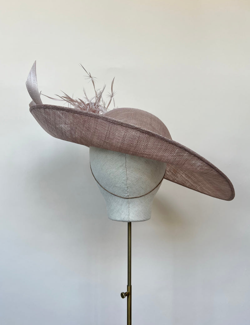 Juno Hat with Feathers and Buntal Jane Taylor London