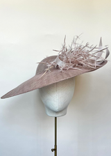 Juno Hat with Feathers and Buntal Jane Taylor London