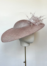 Juno Hat with Feathers and Buntal Jane Taylor London