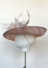 Juno Hat with Feathers and Buntal Jane Taylor London