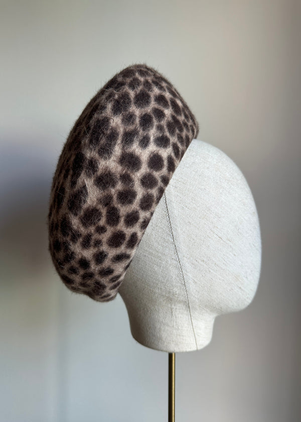 Leopard Structured Pillbox Jane Taylor Design