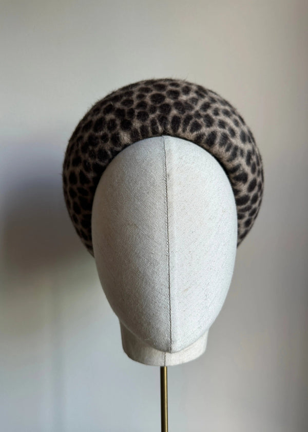 Leopard Structured Pillbox Jane Taylor Design