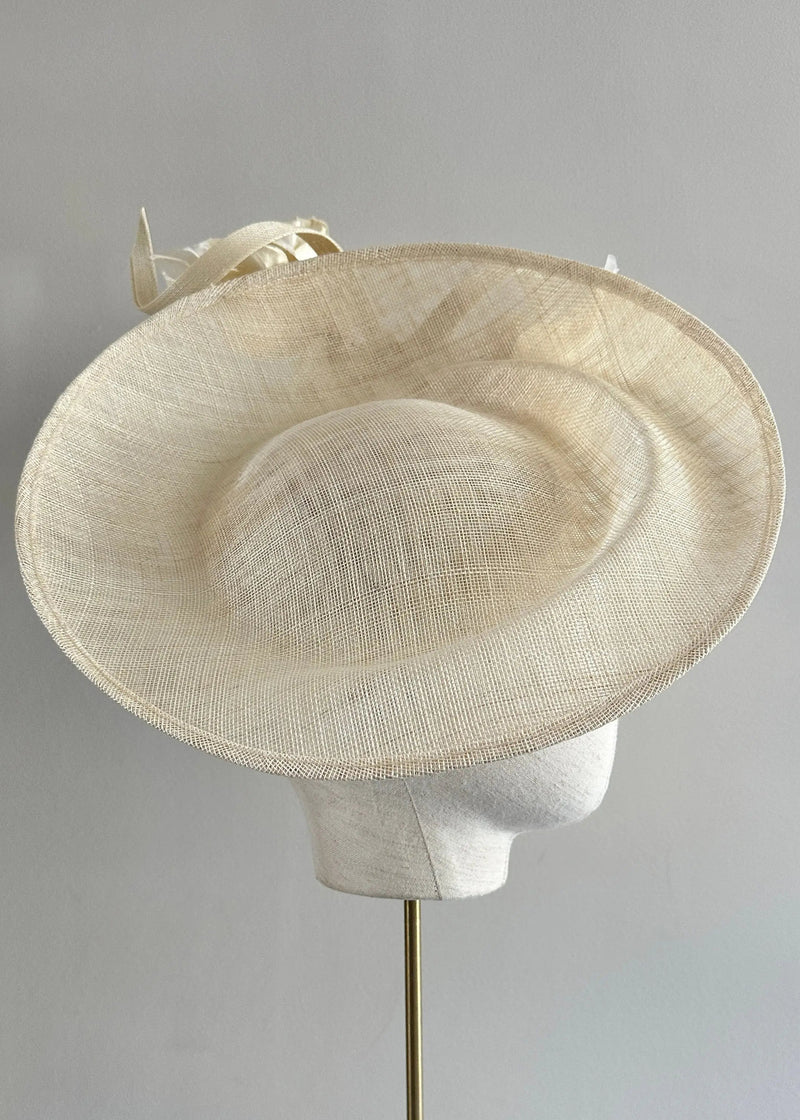 Lilaya Hat with Flower and Buntal Twists Jane Taylor London