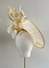 Lilaya Hat with Flower and Buntal Twists Jane Taylor London