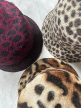 Luxury Felt Animal Print Bucket Hat Jane Taylor London