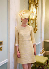 Maia Hat in Sinamay with Orchids Jane Taylor London