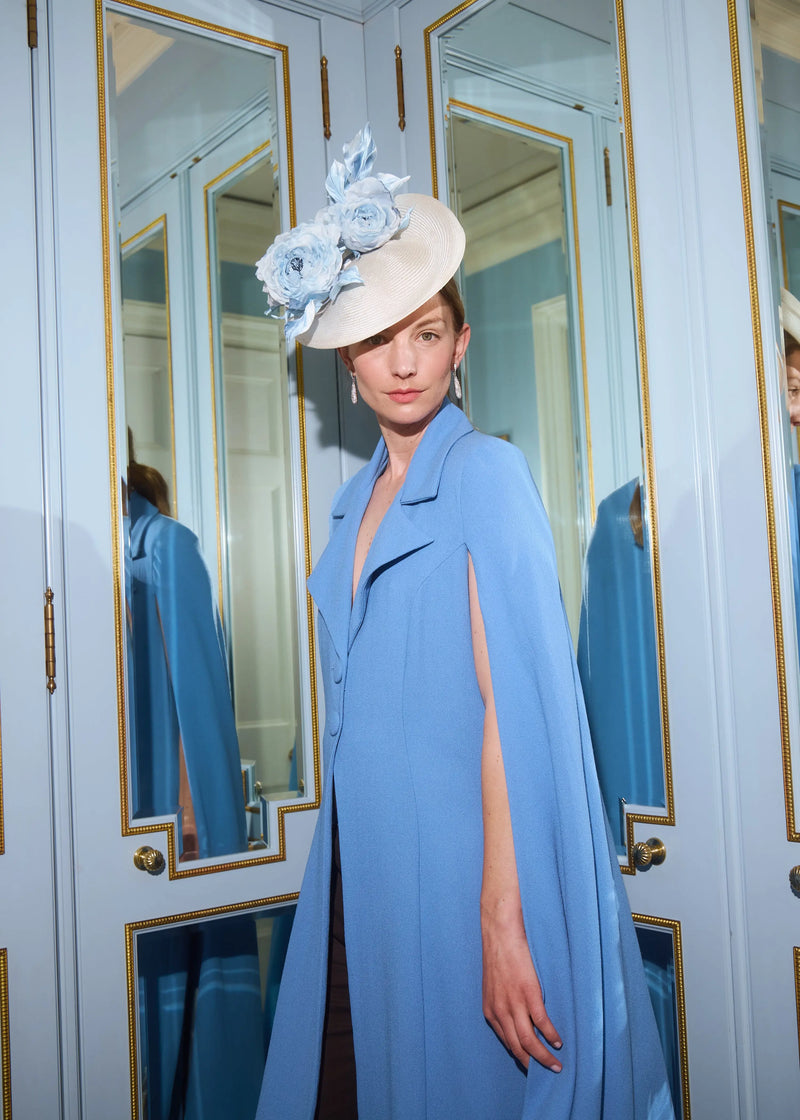 Maia Hat in Straw with Flowers Jane Taylor London