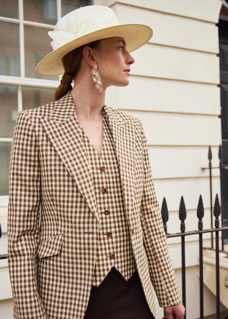 Maria Trilby Hat in Straw with Bows Jane Taylor London