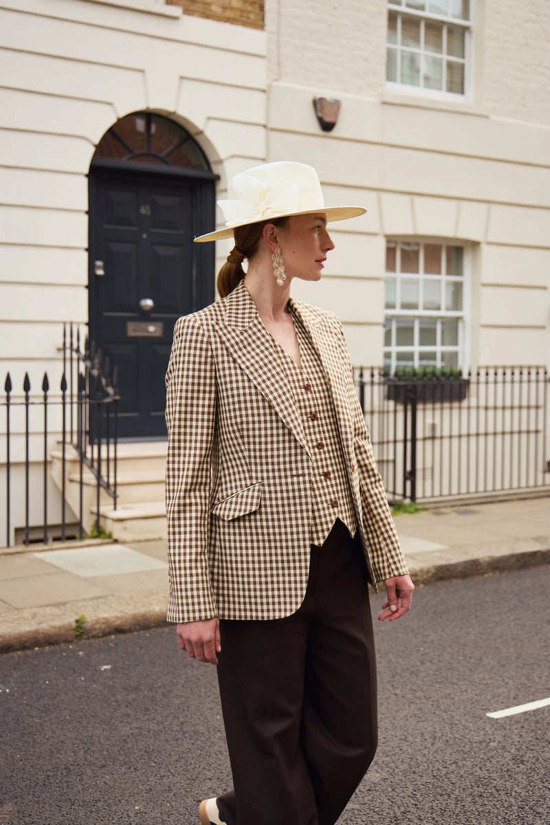 Maria Trilby Hat in Straw with Bows Jane Taylor London