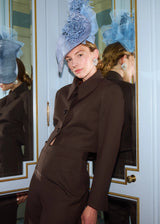 Mena Hat in Sinamay with Chrysanthemums Jane Taylor London
