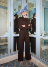 Mena Hat in Sinamay with Chrysanthemums Jane Taylor London