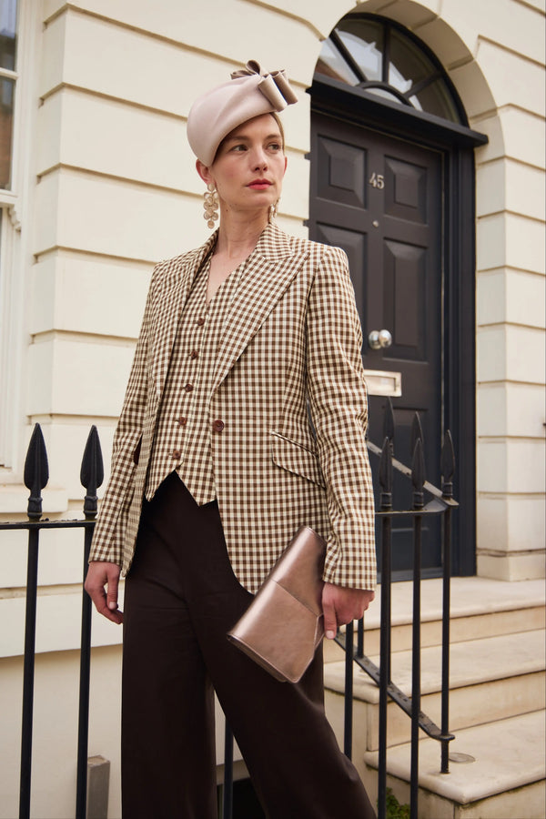Neso Hat in Crepe with Satin Bow Jane Taylor London