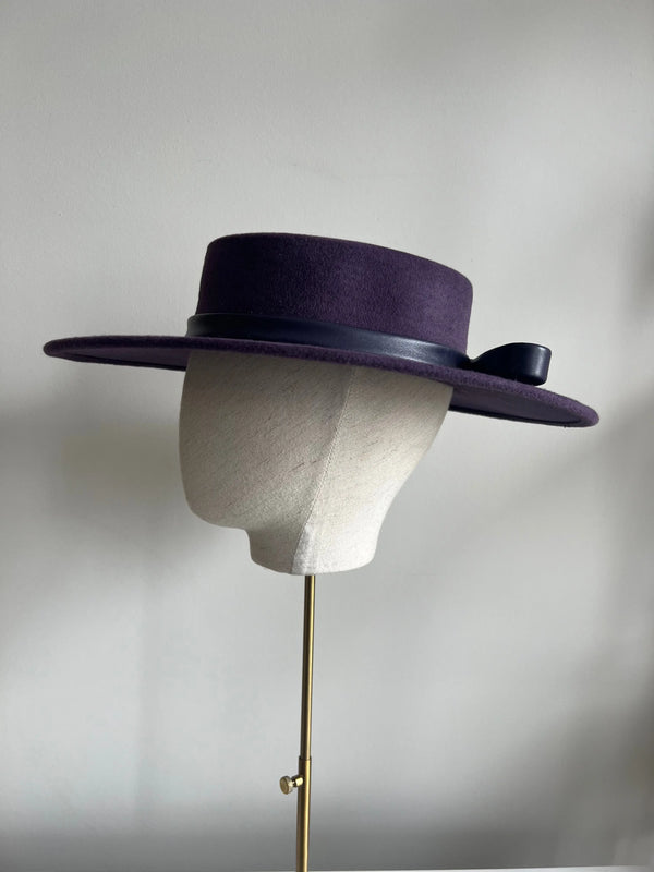 Nete Boater in Felt Jane Taylor London