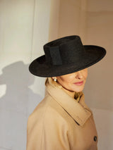 Nixi Boater in Mohair Jane Taylor London
