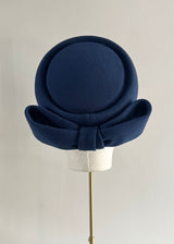 The Halo® Pillbox in Crepe in Blue