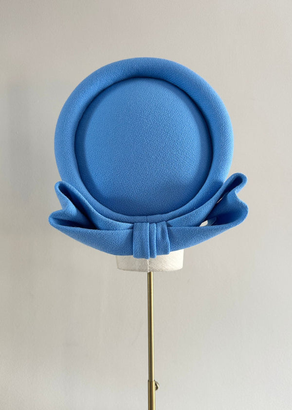 The Halo® Pillbox in Crepe in Blue