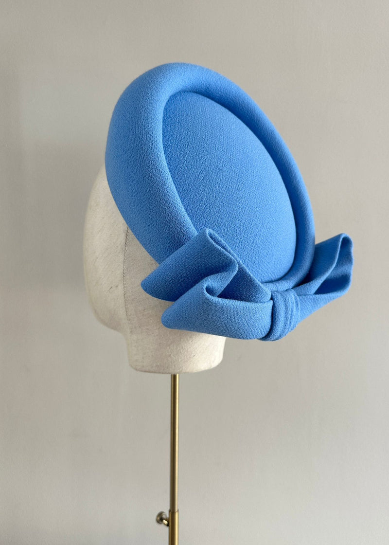 The Halo® Pillbox in Crepe in Blue