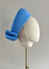 The Halo® Pillbox in Crepe in Blue