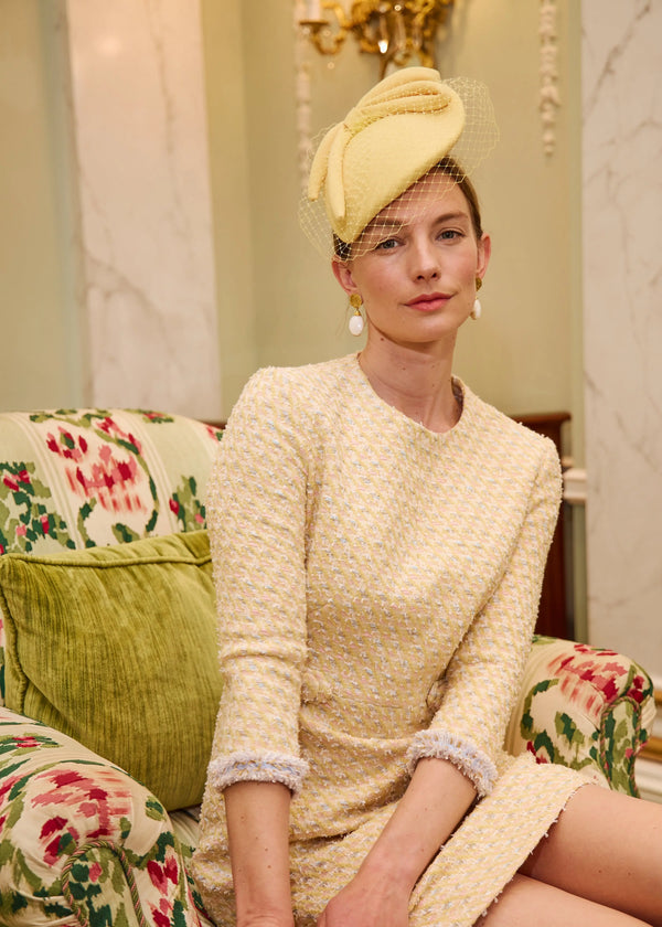 Persephone Hat with Crepe Bow Jane Taylor London
