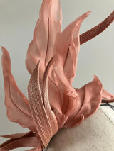 Pink Feather & Buntal Headband Jane Taylor London