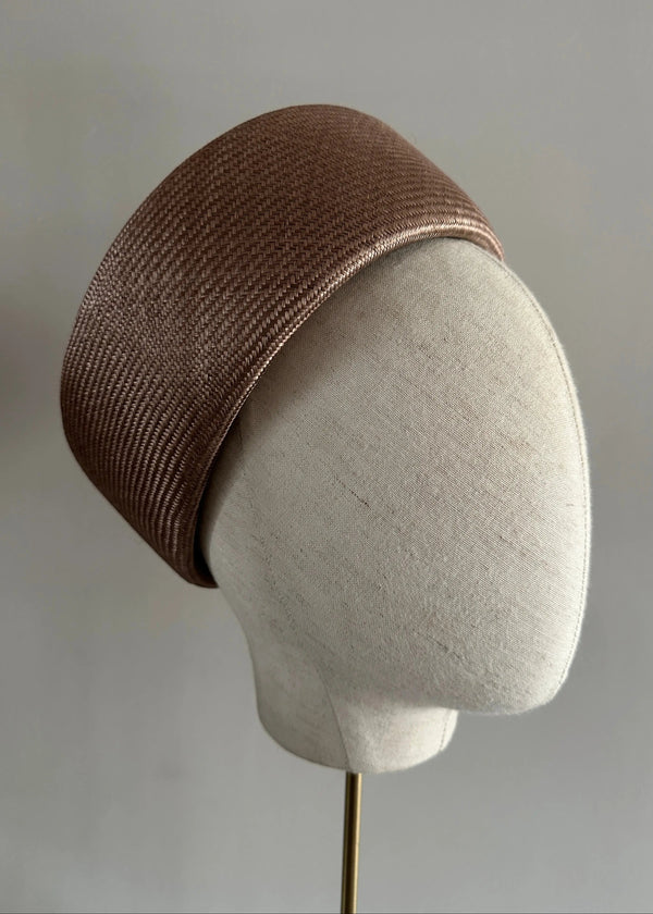 Rhea Pillbox in Straw in Fawn Jane Taylor Design