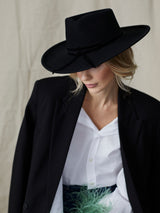 Damona Hat in Suede Luxury Felt
