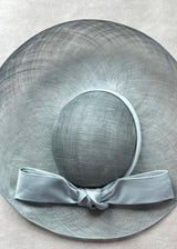 Danu in Sinamay with Satin Bow in Sky Blue