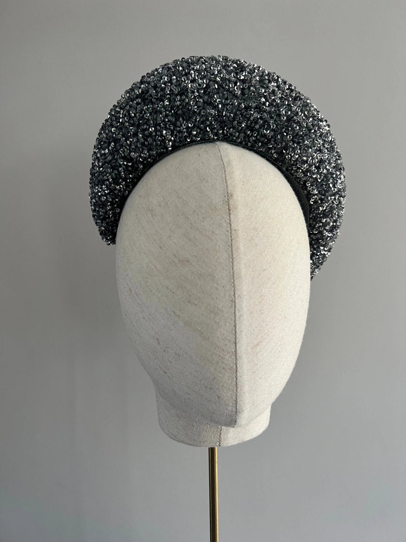 Sequin Asymmetrical Cresent Moonband Jane Taylor London