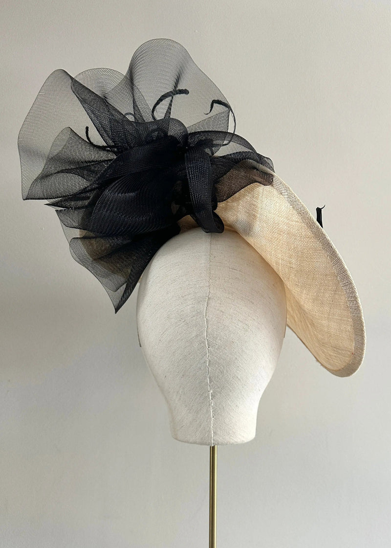 Shell Hat in Straw with Chrysanthemums and Leaves Jane Taylor London