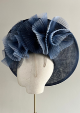 Slice with Pleated Crin in Navy Jane Taylor London