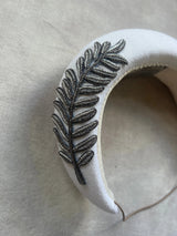 Copy of XL Crescent Moon Band - Feather Embellishment Jane Taylor Design