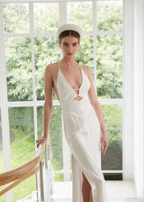 Small Crescent Moon Band In Crepe Jane Taylor London