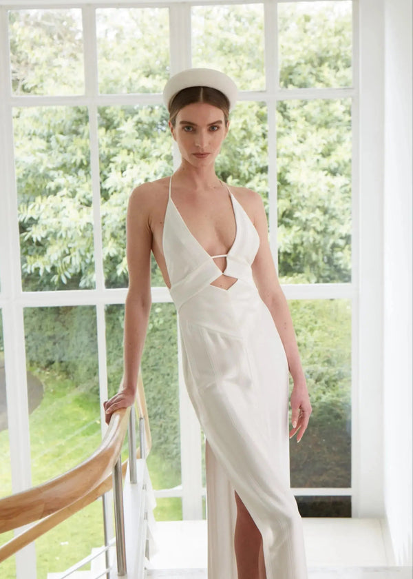 Small Crescent Moon Band In Crepe Jane Taylor London