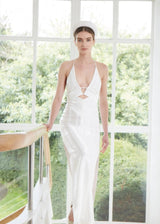 Small Crescent Moon Band In Crepe Jane Taylor London