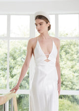 Small Crescent Moon Band In Crepe Jane Taylor London