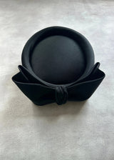 The Halo Pillbox in Satin with Crushed Bow (Copy) Jane Taylor London