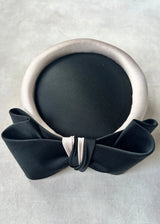 The Halo® Pillbox in Satin with Crushed Bow in Blush (Copy) Jane Taylor London