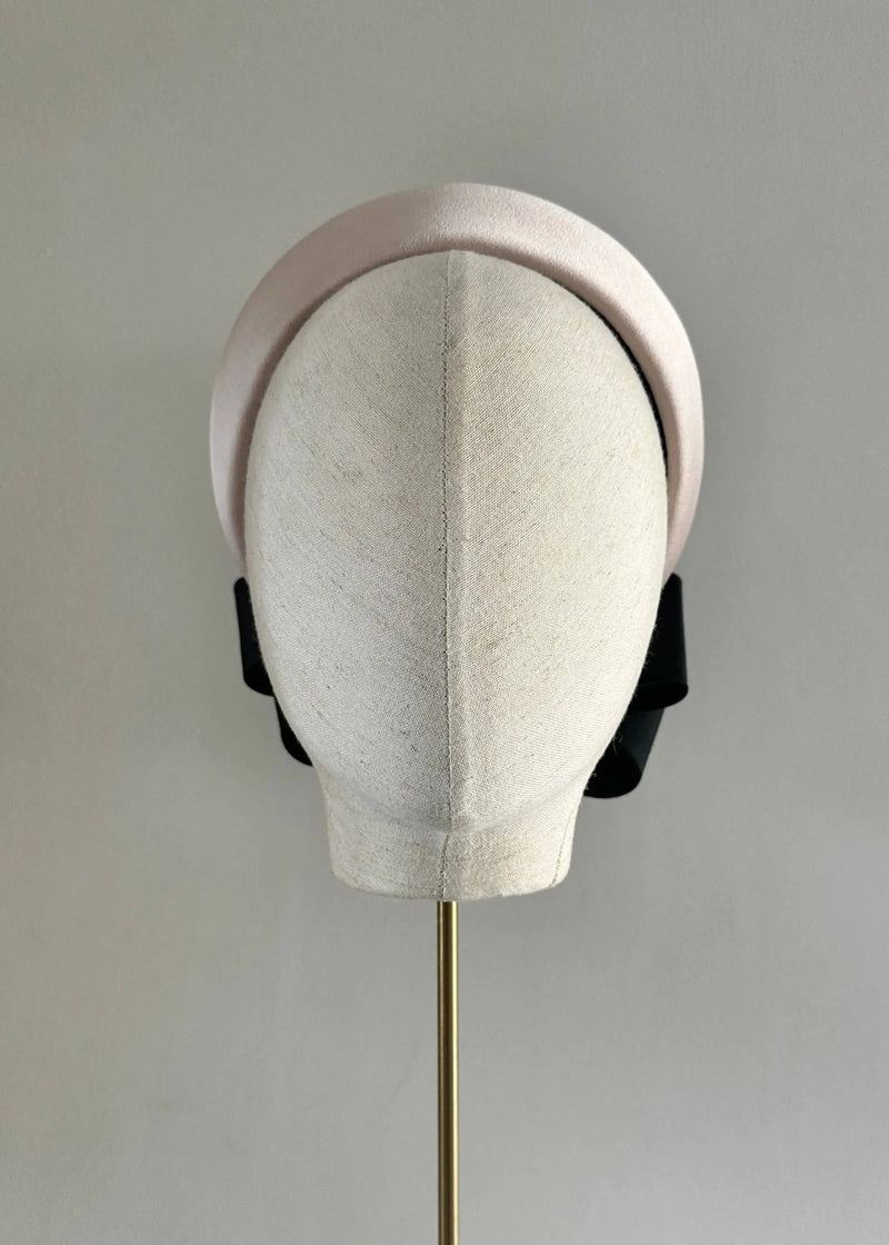 The Halo® Pillbox in Satin with Crushed Bow in Blush (Copy) Jane Taylor London