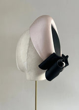The Halo® Pillbox in Satin with Crushed Bow in Blush (Copy) Jane Taylor London