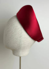The Halo® Pillbox in Satin with Tailored Bow in Red Jane Taylor London
