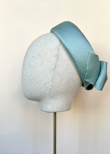 The Tailored Halo® Pillbox in Satin with Bow Jane Taylor London